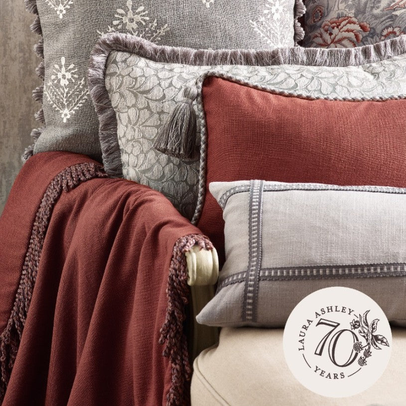 Laura Ashley Flanged Cord Braided Trim Steel