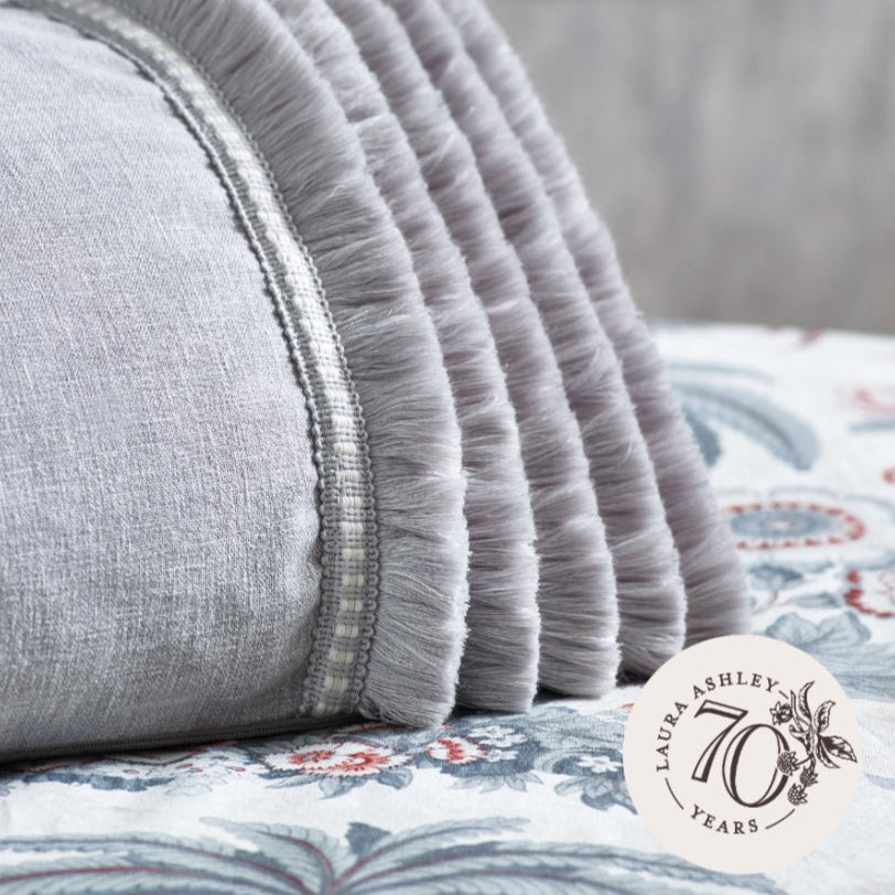 Laura Ashley Cut Ruche Trim Steel