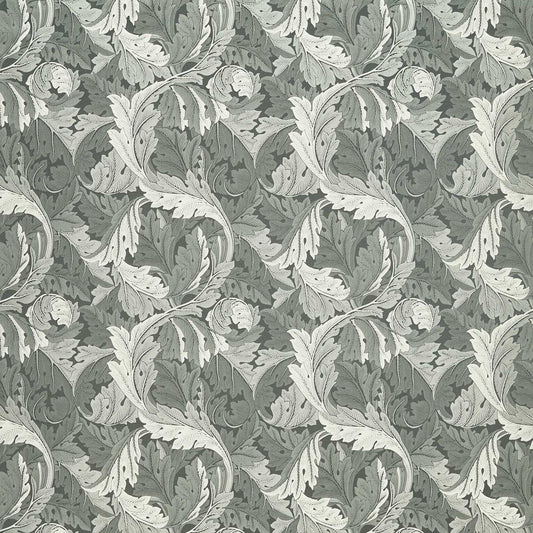 William Morris Acanthus Jacquard Slate Fabric for Upholstery