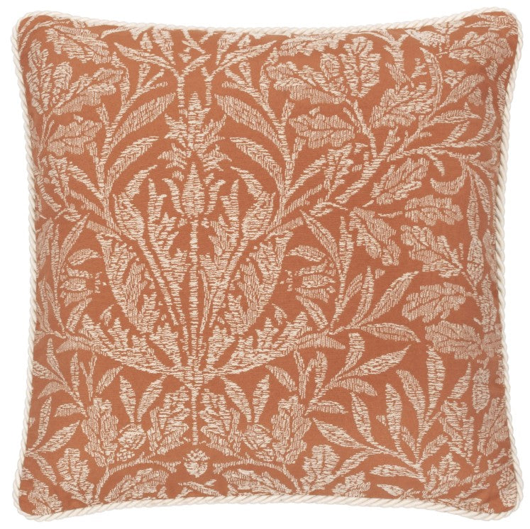 Acorn Tonal Jacquard Cushion Brick