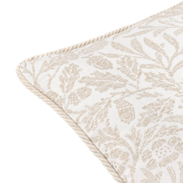 Acorn Tonal Jacquard Cushion Ivory