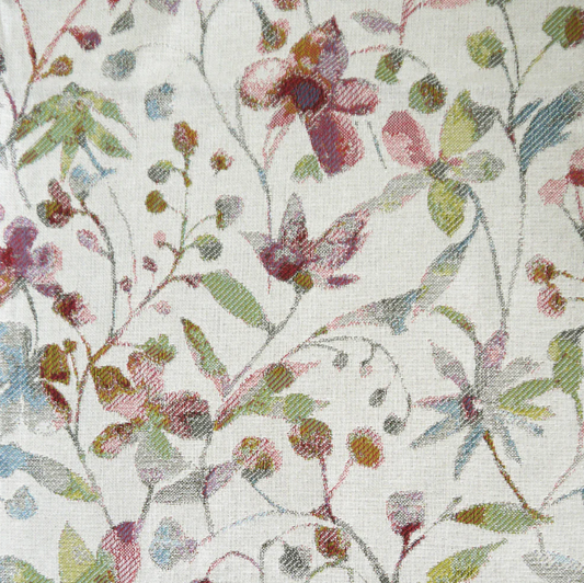 Amble Floral Woven Jacquard Rose Upholstery Curtain Accessory Fabric