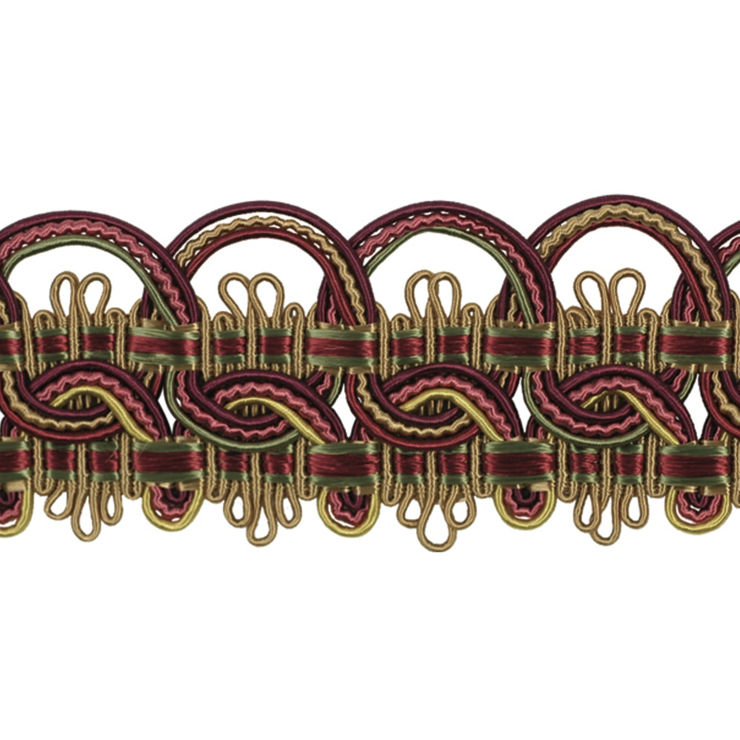 Atelier Braid Trim 35mm Merlot