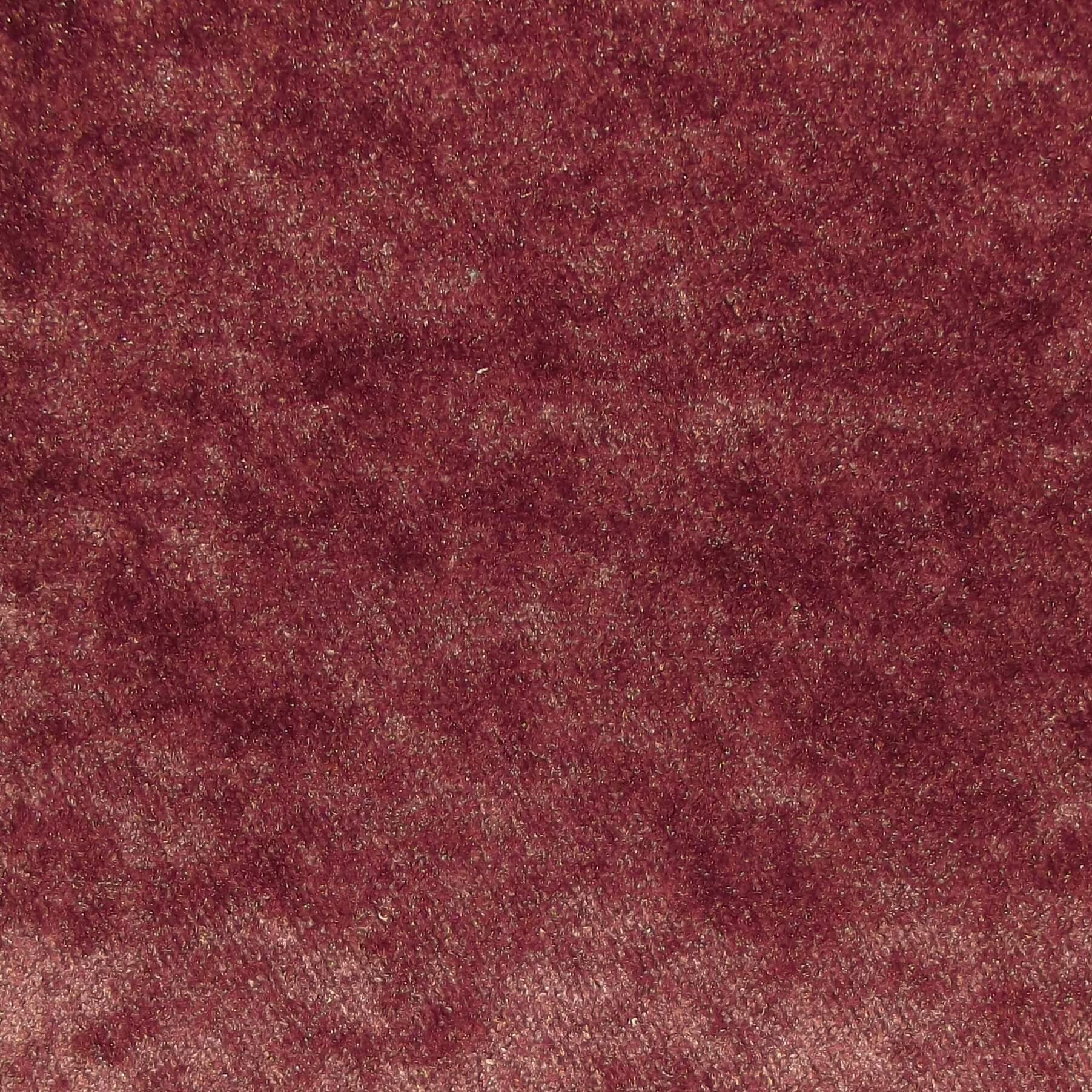 Ashbourne Plain Crushed Upholstery Velvet Berry