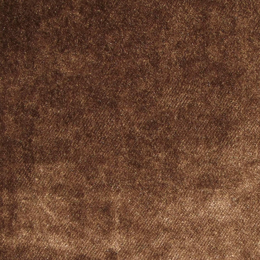 Ashbourne Plain Crushed Upholstery Velvet Mocha