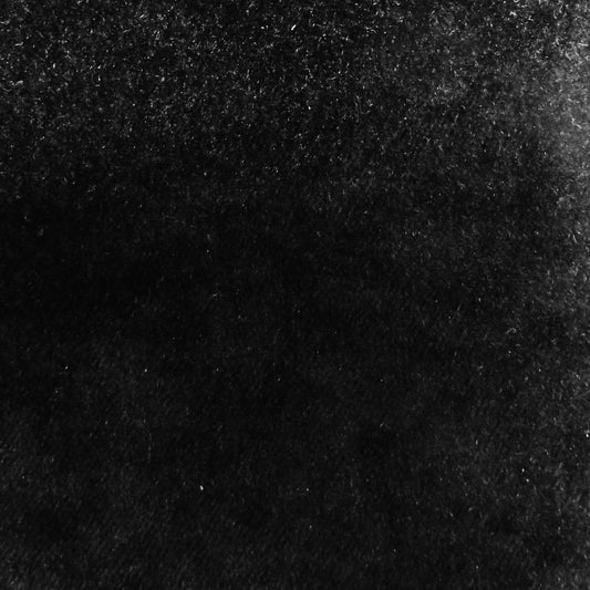 Ashbourne Plain Crushed Upholstery Velvet Noir