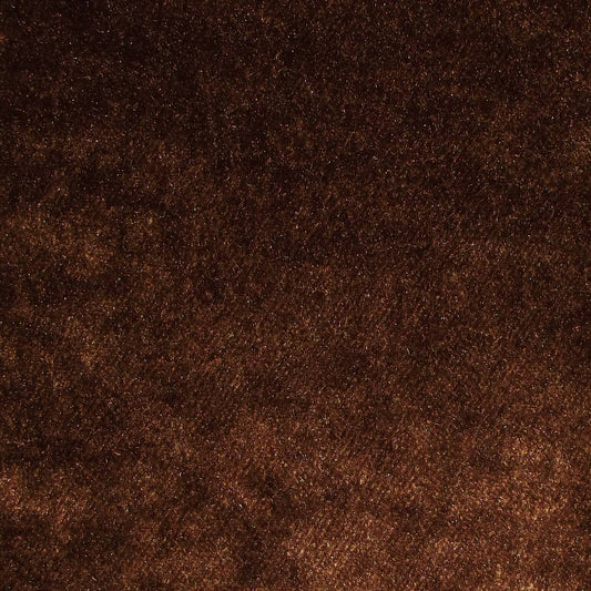 Ashbourne Plain Crushed Upholstery Velvet Walnut