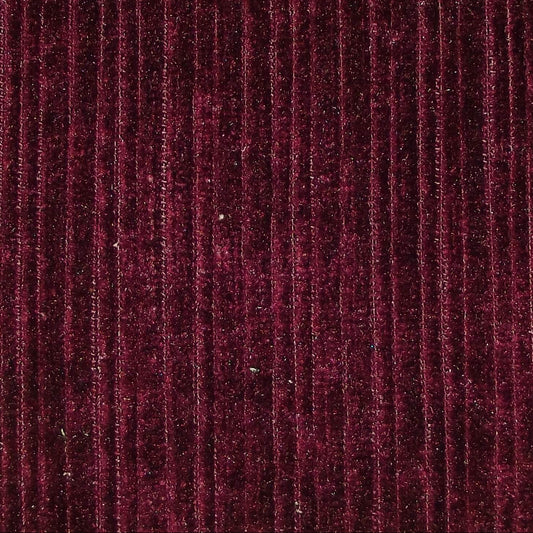 Ashbourne Ribbed Upholstery Velvet Bordeaux