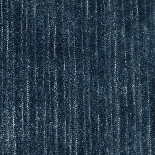 Ashbourne Ribbed Upholstery Velvet Oxford Blue