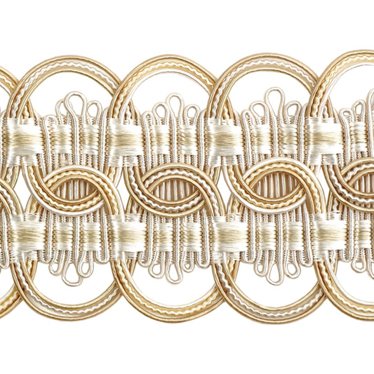 Atelier Wide Braid Trim 70mm Bisque
