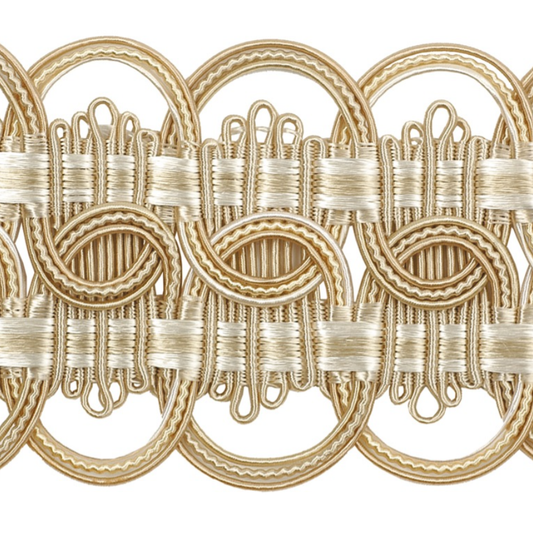 Atelier Wide Braid Trim 70mm Champagne