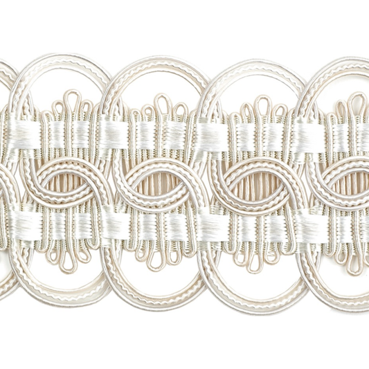 Atelier Wide Braid Trim 70mm Pearl