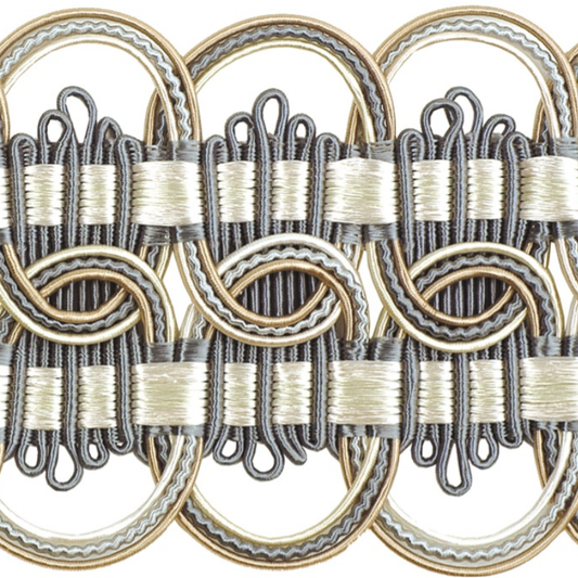 Atelier Wide Braid Trim 70mm Savoy Blue