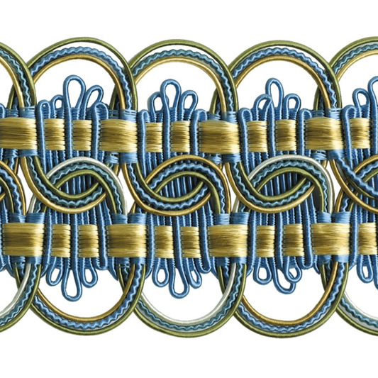 Atelier Wide Braid Trim 70mm Tiffany