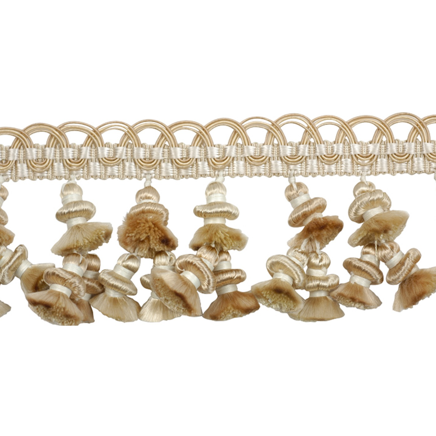 Atelier Tassel Fringe 65mm Trim Champagne