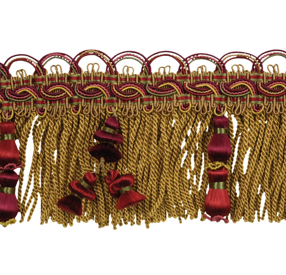 Atelier Tassel Fringe 95mm Trim Merlot