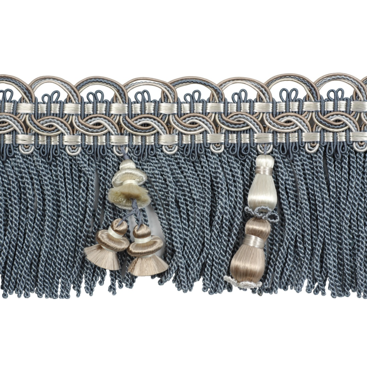 Atelier Tassel Fringe 95mm Trim Savoy Blue