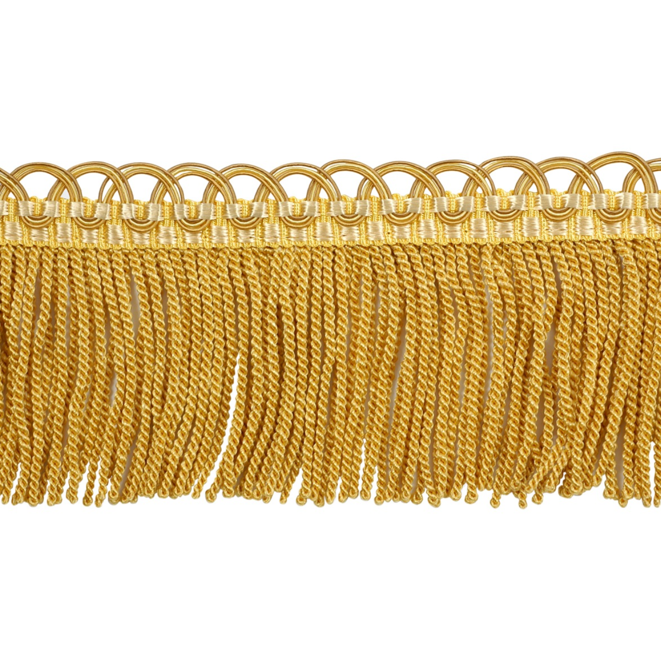 Atelier Twisted Bullion Fringe 80mm Trim Gold