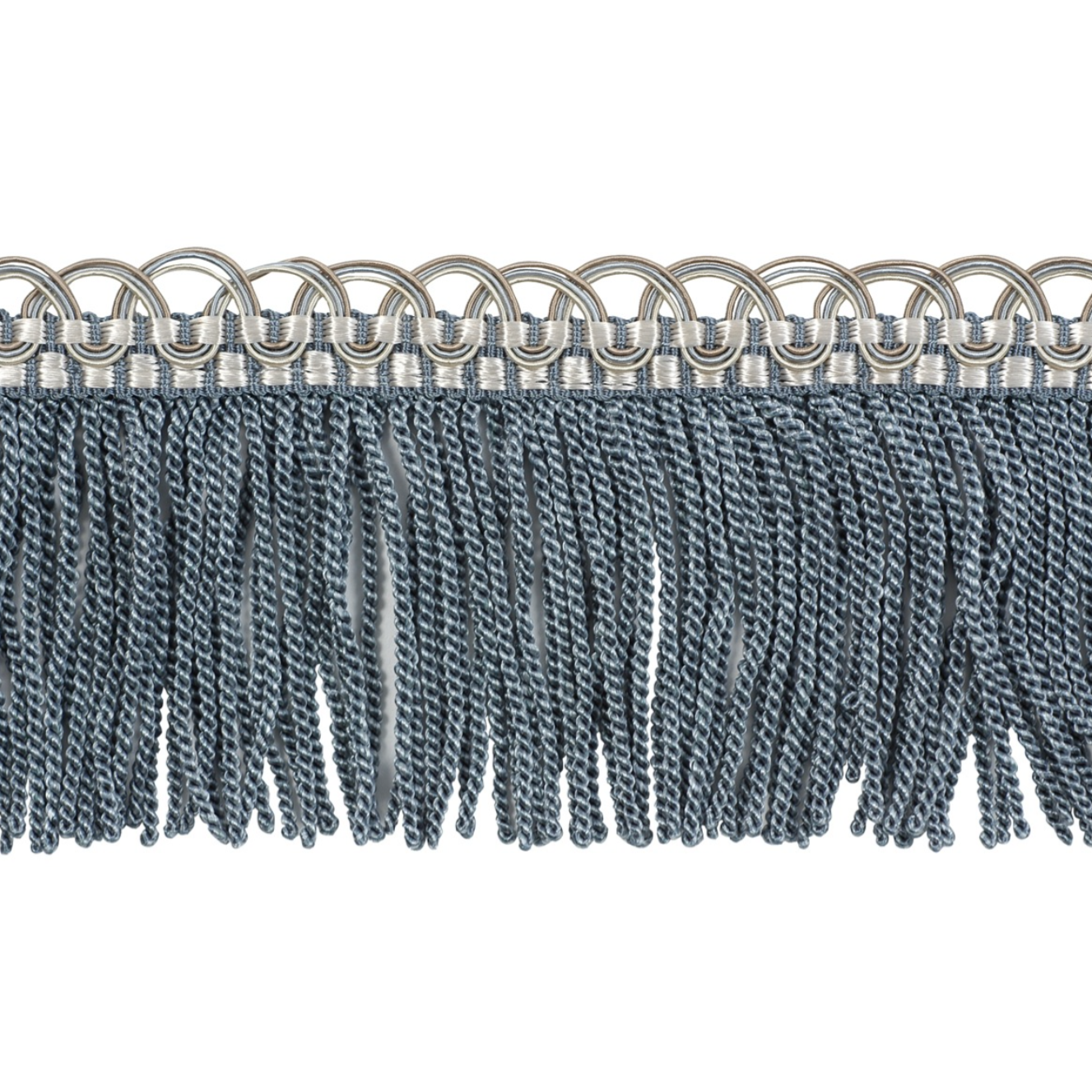 Atelier Twisted Bullion Fringe 80mm Trim Savoy Blue