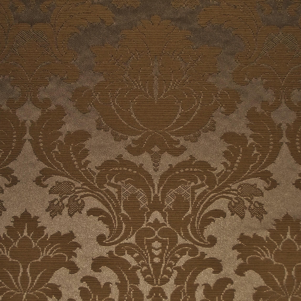 Blenheim Damask Fabric Truffle - Flame Retardant | Washable, Durable