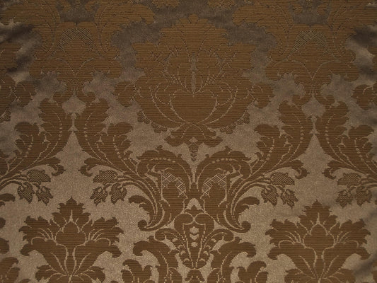 Blenheim Damask Fabric Truffle - Flame Retardant | Washable, Durable