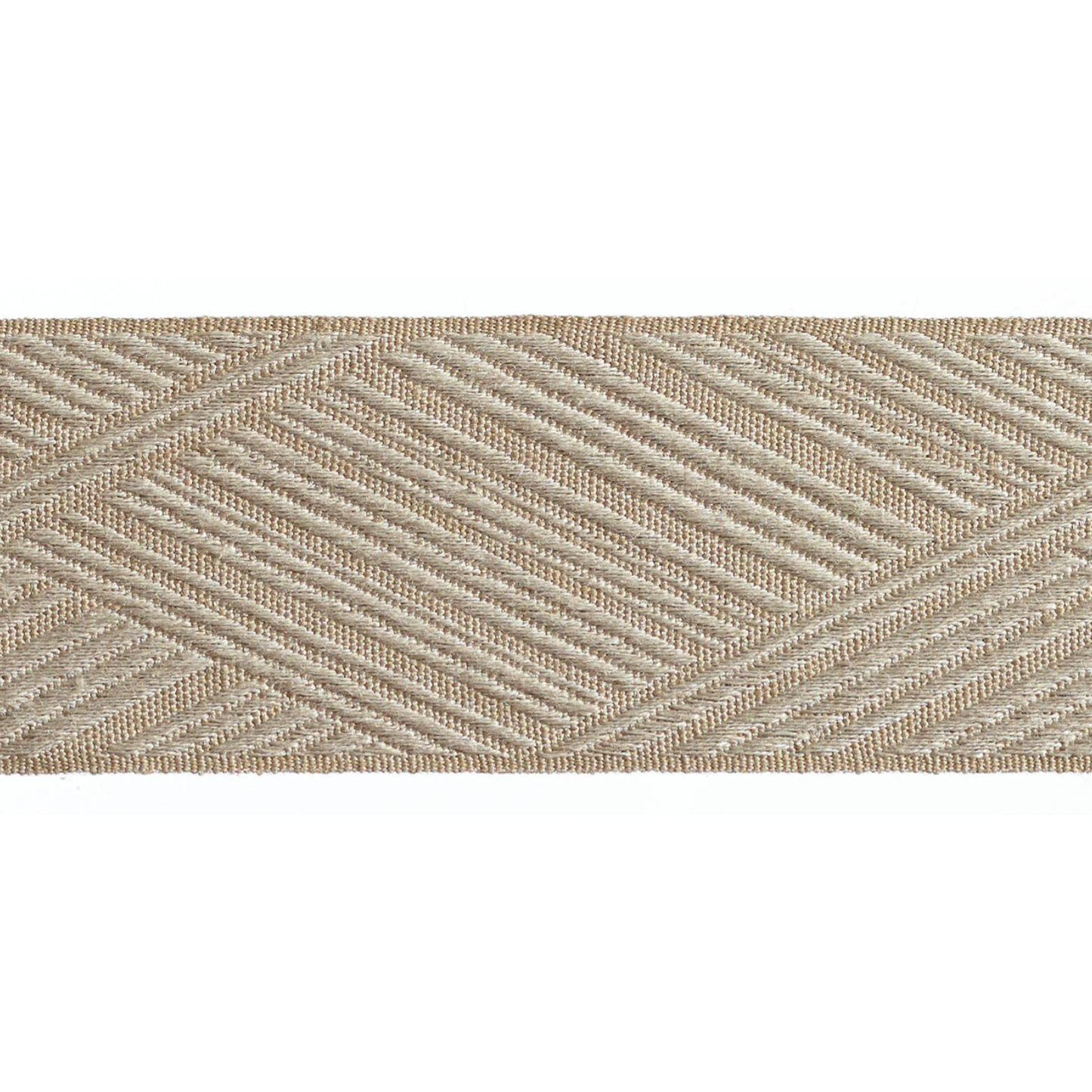 Baya Border Braid 60mm Trim Pale Stone