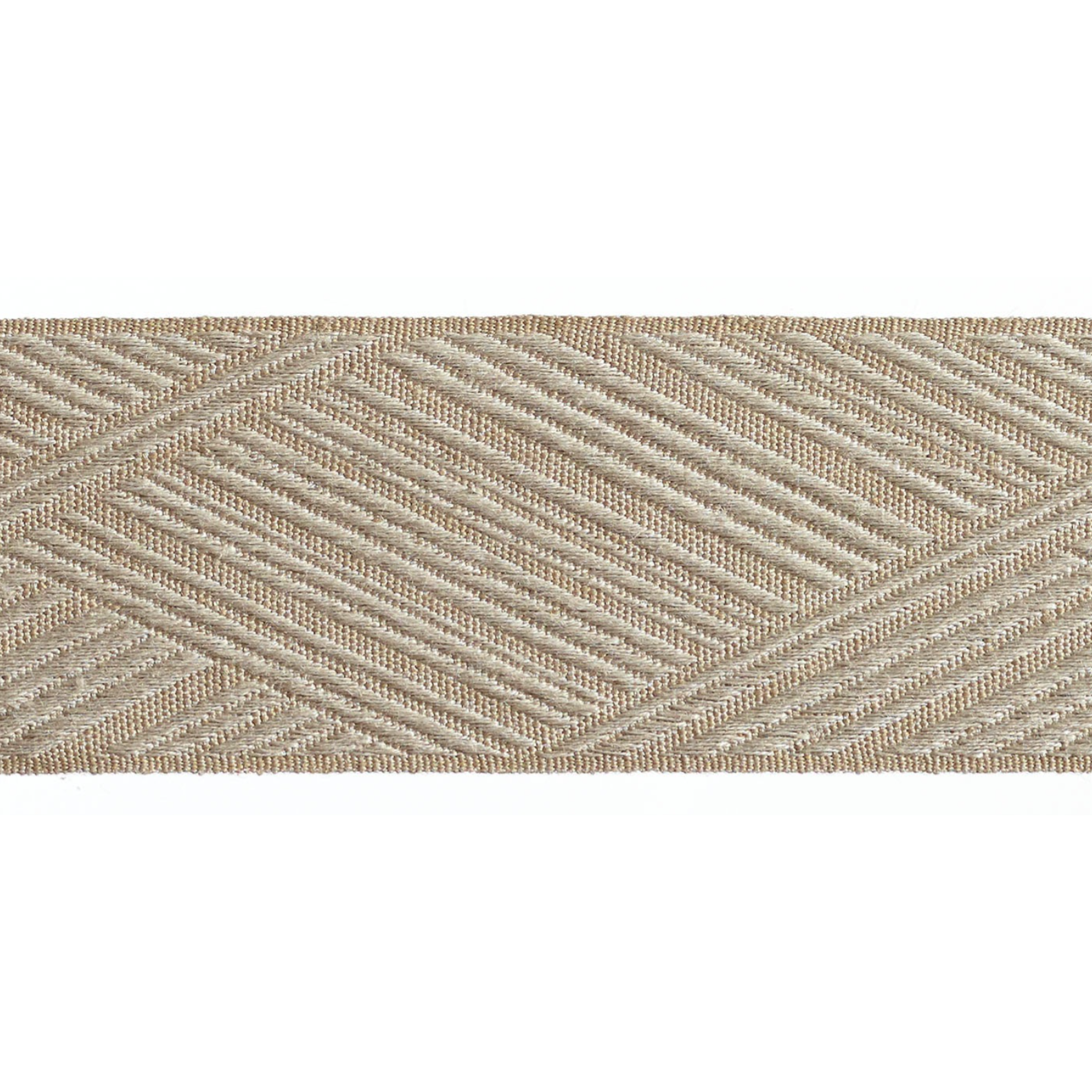 Baya Border Braid 60mm Trim Pale Stone