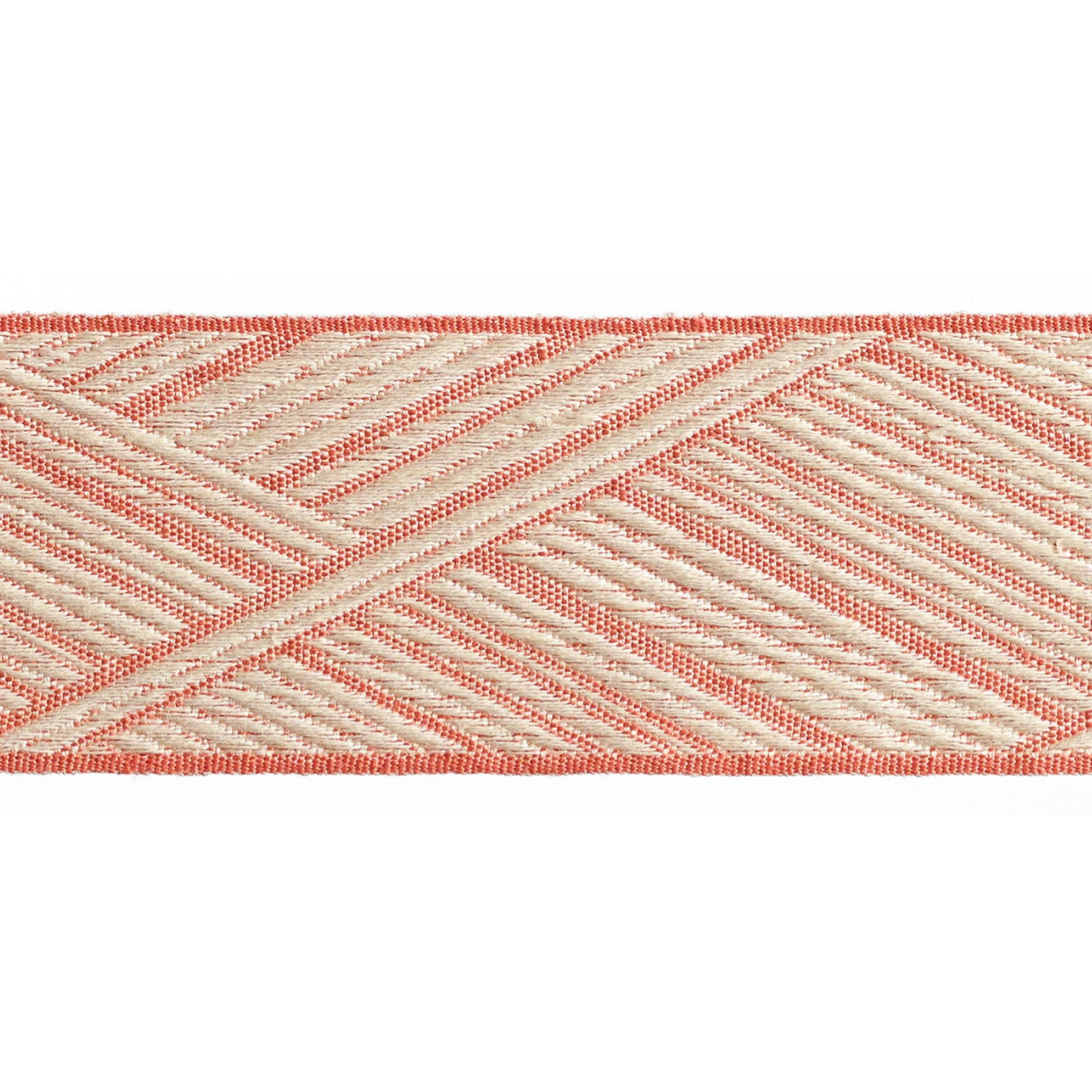 Baya Border Braid 60mm Trim Tuscan Rose