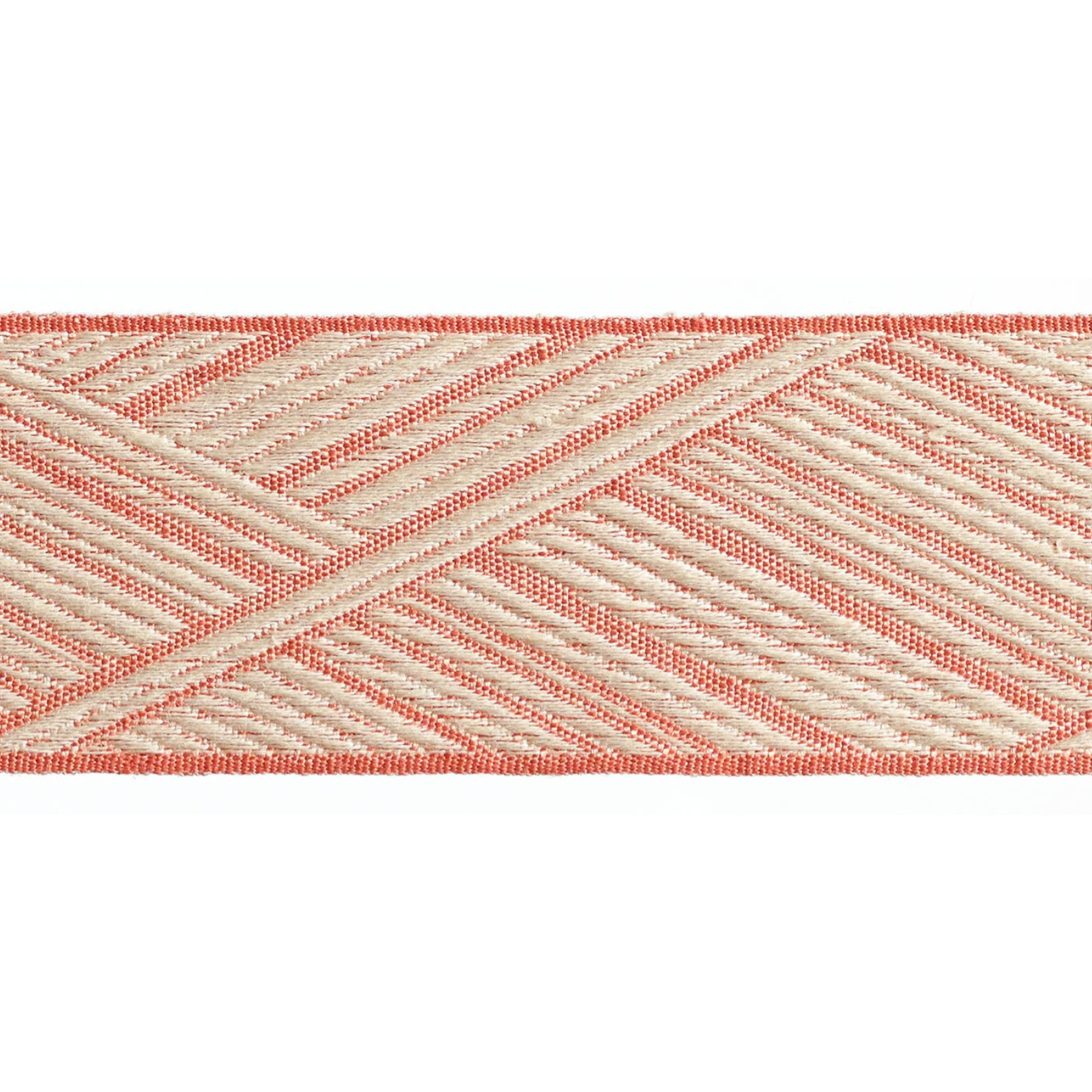 Baya Border Braid 60mm Trim Tuscan Rose