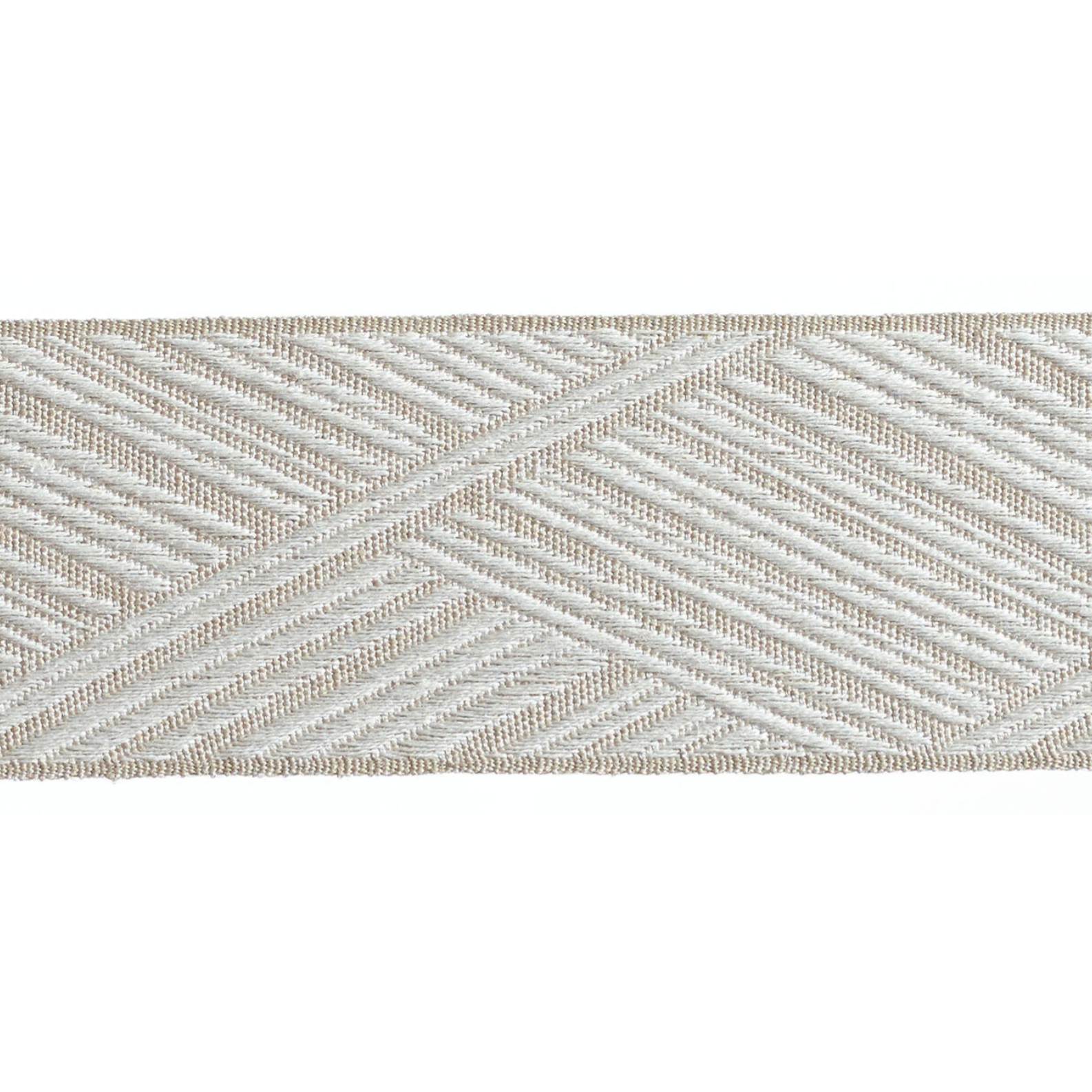 Baya Border Braid 60mm Trim Winter Linen