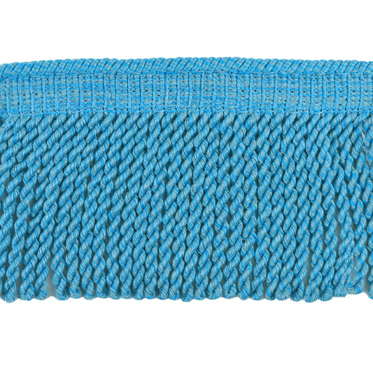 Baya Bullion Fringe 12cm Trim Cornflower