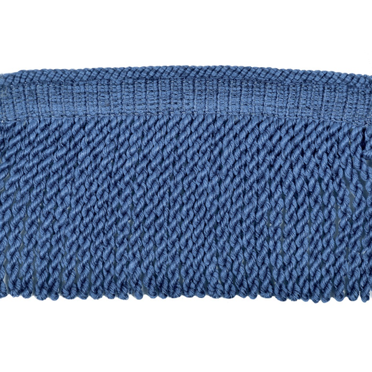 Baya Bullion Fringe 12cm Trim Denim