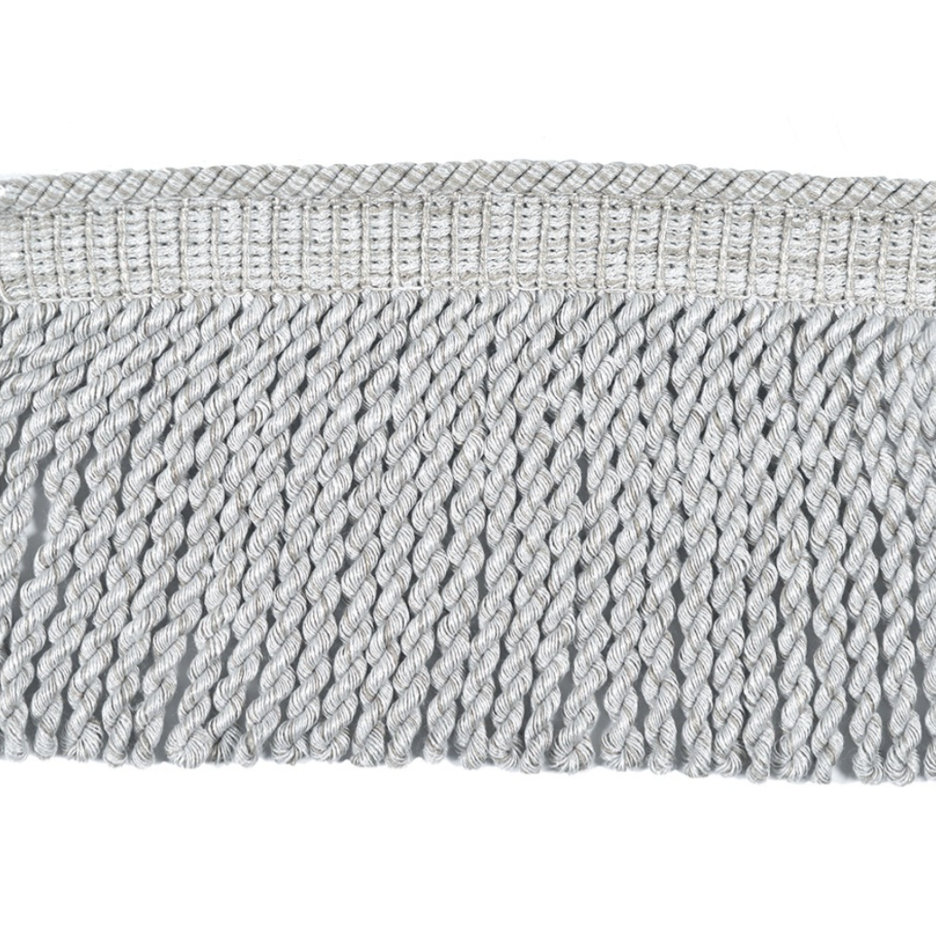 Baya Bullion Fringe 12cm Trim Winter Linen