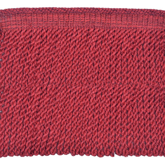Baya Bullion Fringe 21cm Trim Pomegranate