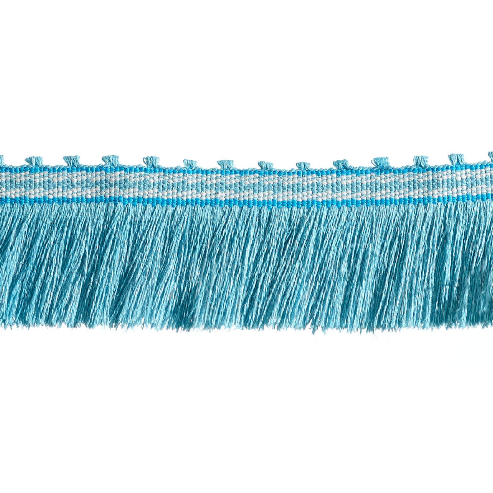 Baya Cut Fringe 45mm Trim Cornflower