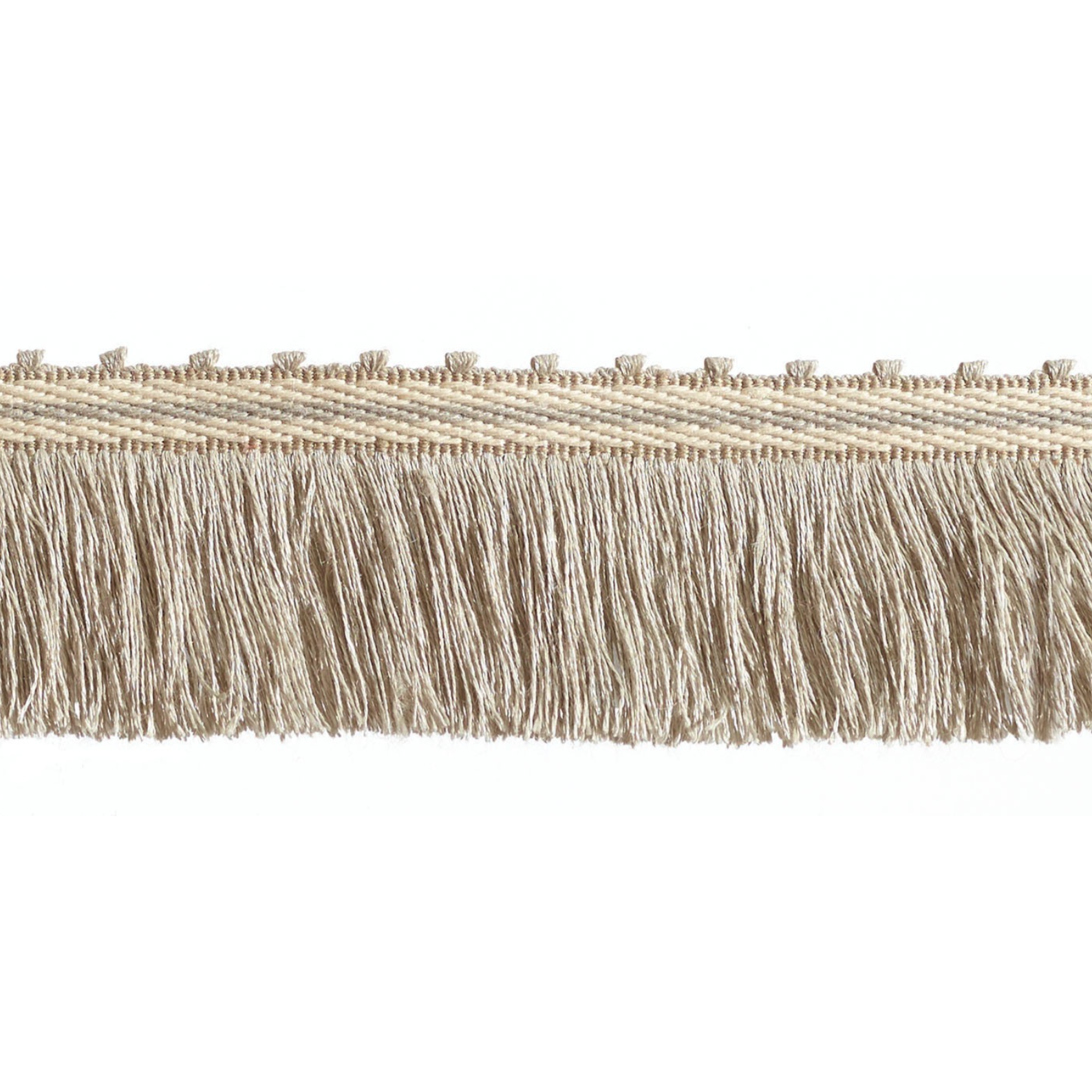 Baya Cut Fringe 45mm Trim Pale Stone