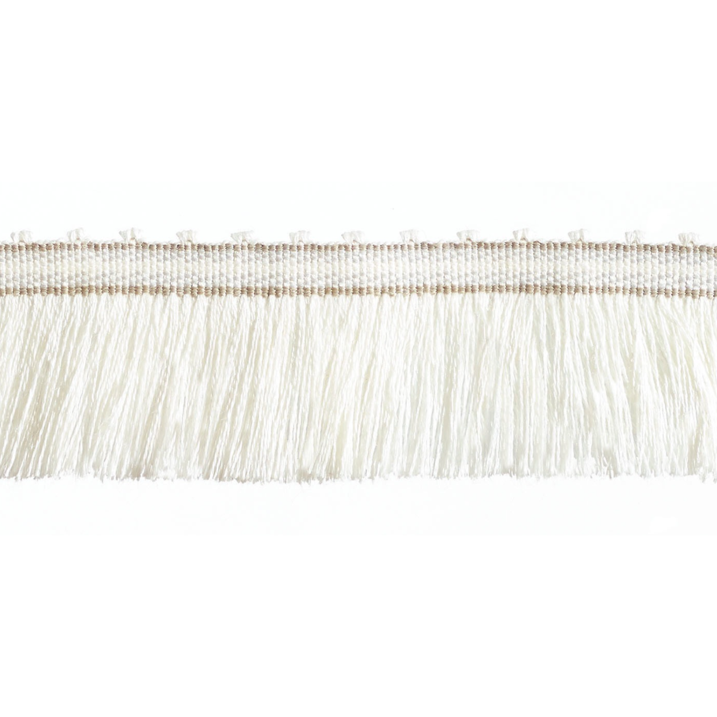 Baya Cut Fringe 45mm Trim Parchment