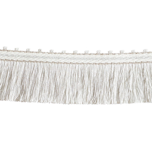 Baya Cut Fringe 45mm Trim Winter Linen
