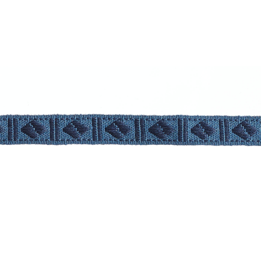 Baya Diamond Braid 14mm Trim Denim