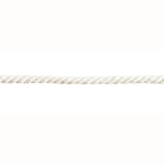 Cord trim in parchment on a white background