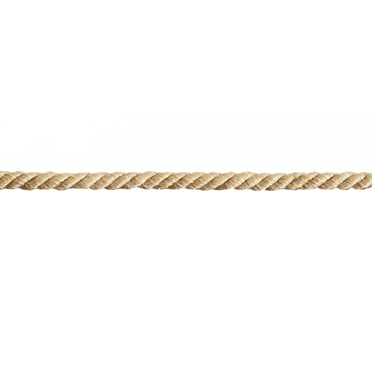 Cord trim in wheat on a white background