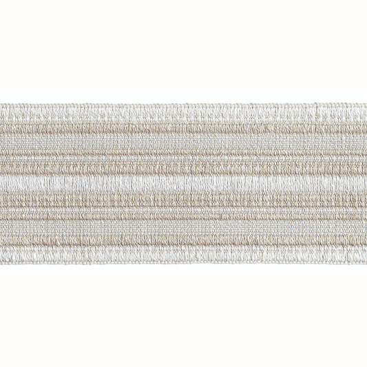 Baya Striped Border Braid 50mm Trim Winter Linen