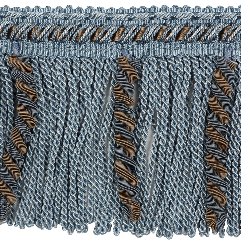 Belleforge Bullion Fringe 88mm Trim Oval Room Blue