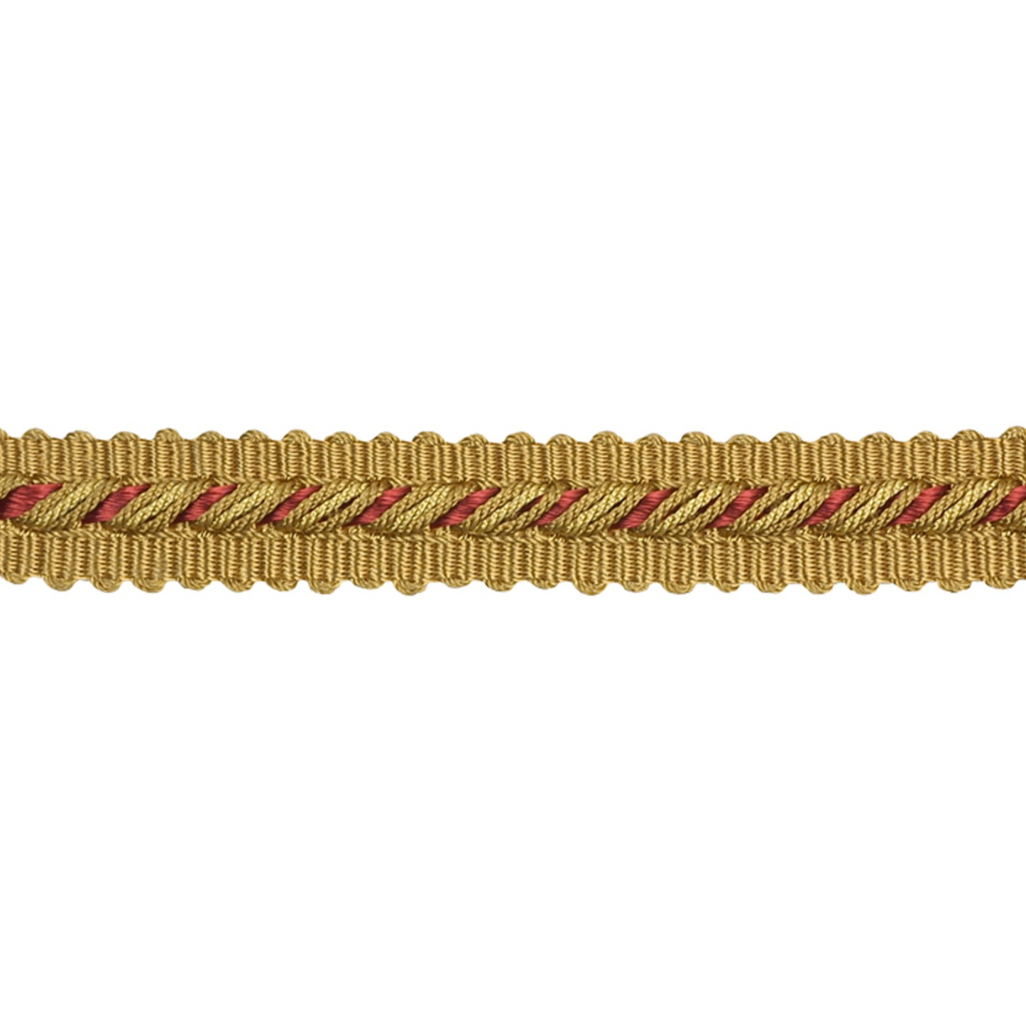 Belleforge Gimp Trim 12mm Crimson/Gold