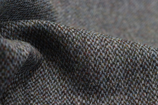 Harris Tweed Blue and Green Wool Upholstery and Curtain Fabric