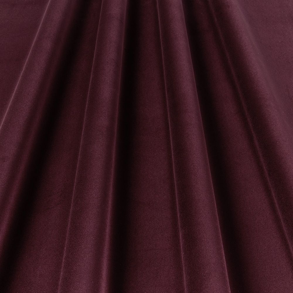 Clerkenwell Contract Velvet Aubergine fabric draped