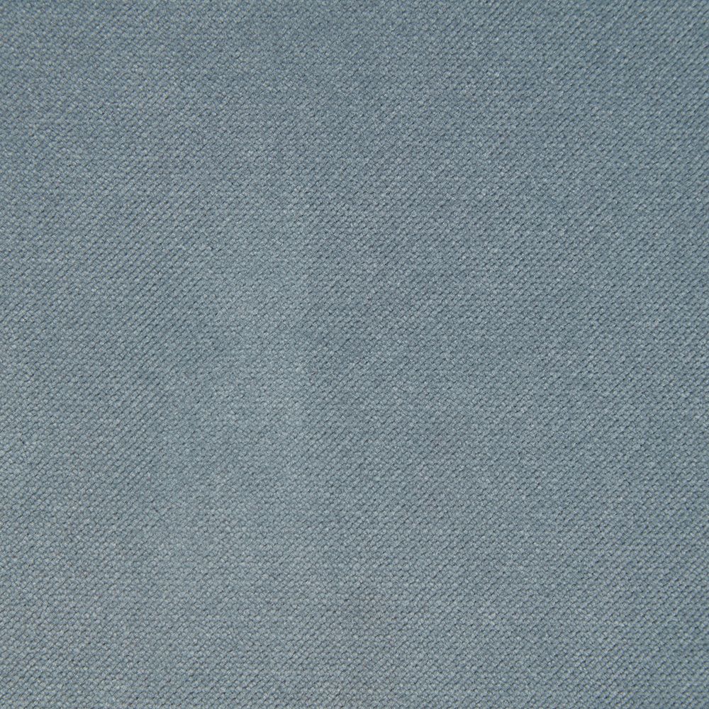 Close-up of chalk blue Clerkenwell velvet fabric texture