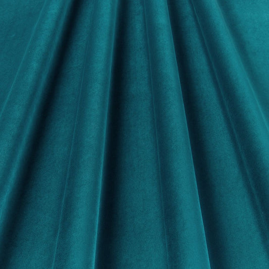 Clerkenwell Contract Velvet Fabric Teal for Upholstery