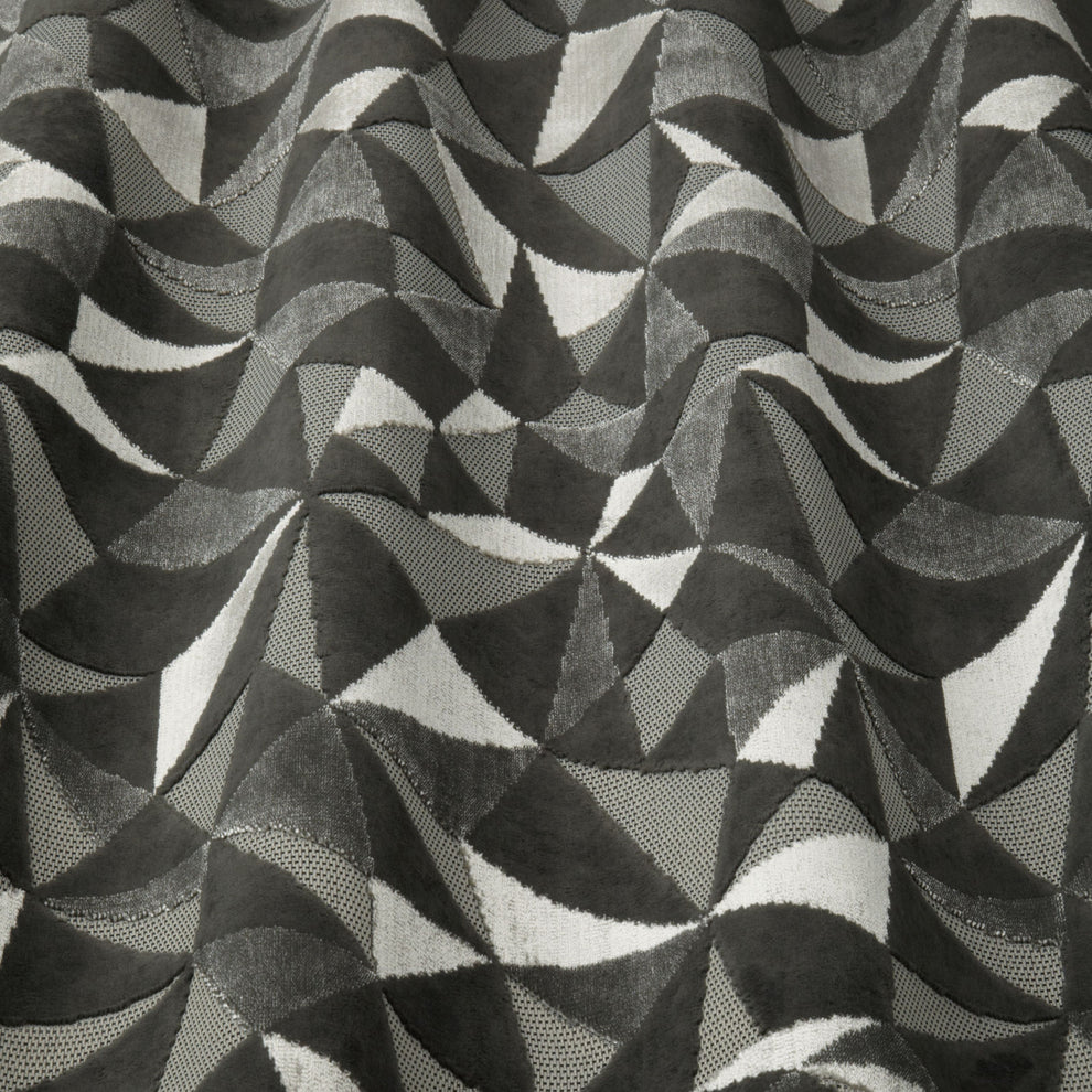 Art Deco Fabrics | Deco Ridge Weave Jet - Upholstery, Curtains – Pure ...