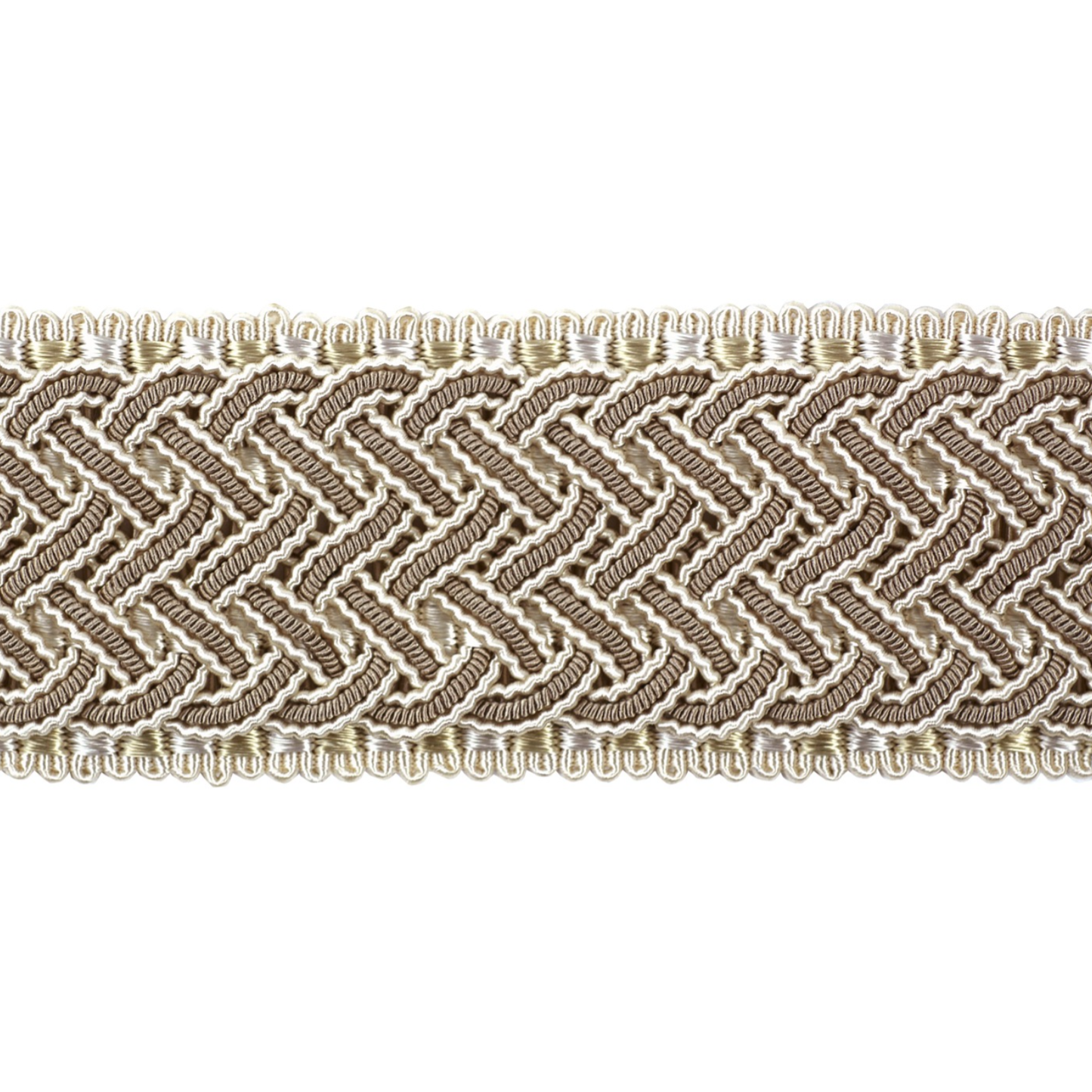 Decoluxe Braided Border 45mm Trim French Grey